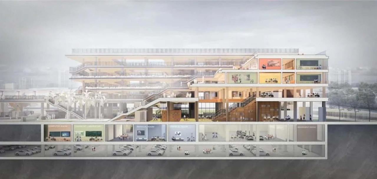 BIM建筑|深圳外国语学校宝安学校 / 华阳国际设计集团