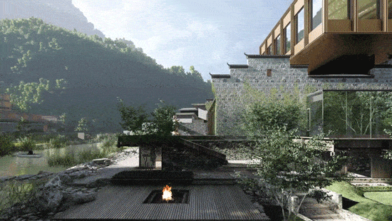 BIM建筑|海华浦江樾溪里度假酒店 / 孟凡浩-line+建筑事务所