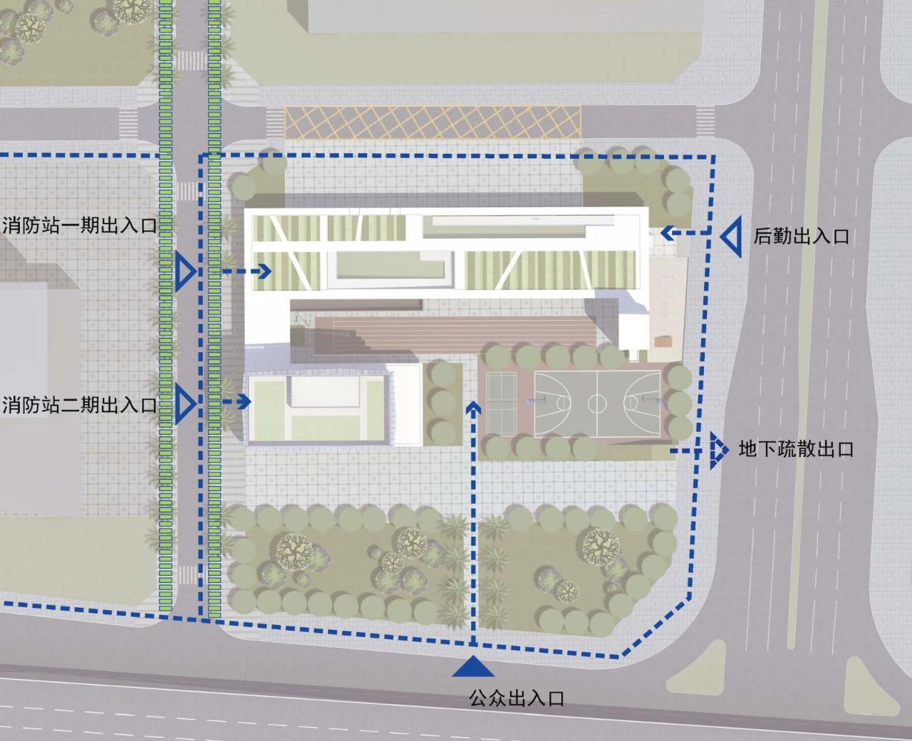 BIM建筑|深圳前海消防站 / 深圳大学建筑设计研究院有限公司“钟中+钟波涛”工作室