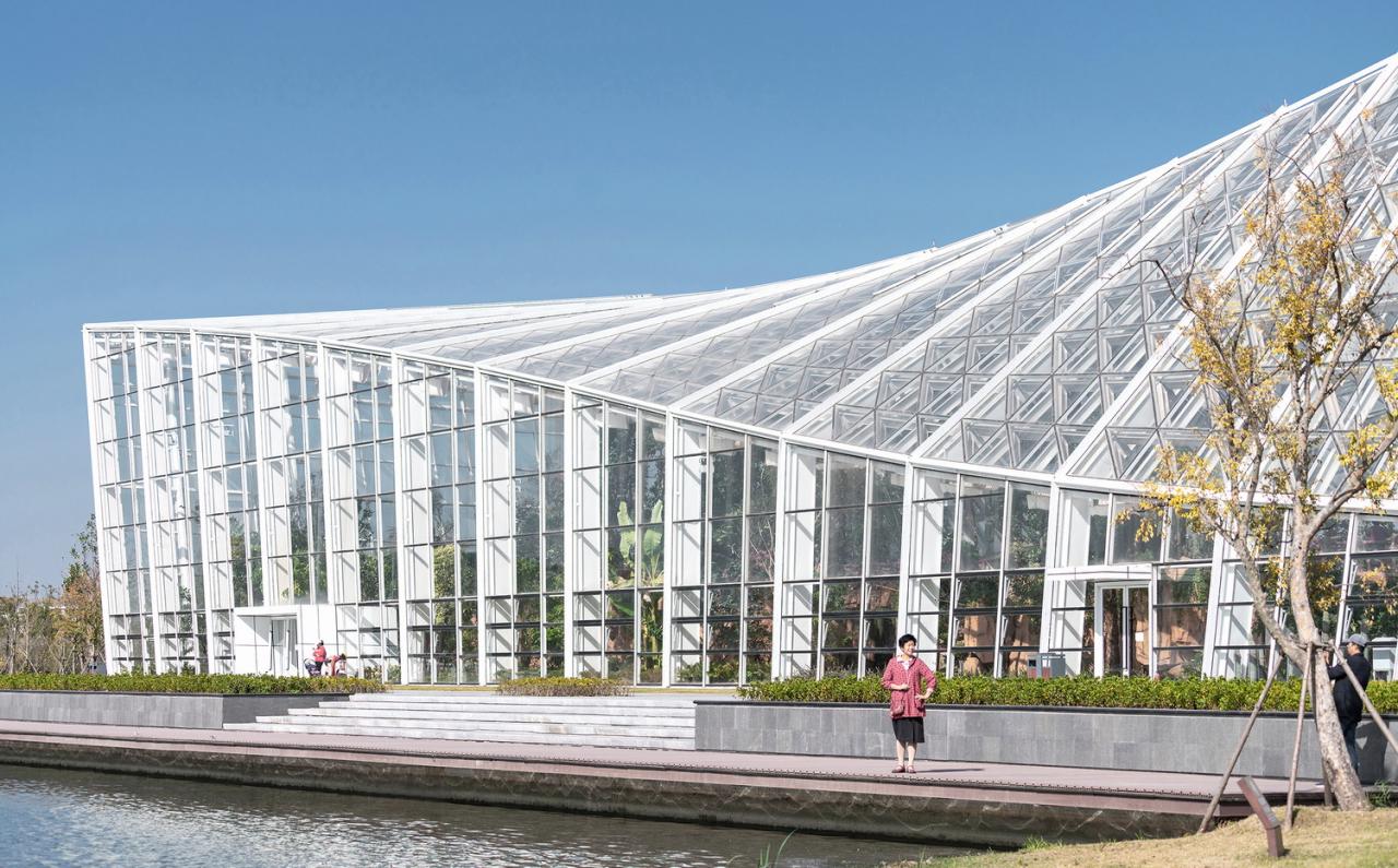 BIM建筑|优雅的变奏·南通植物园温室 / 简和工作室