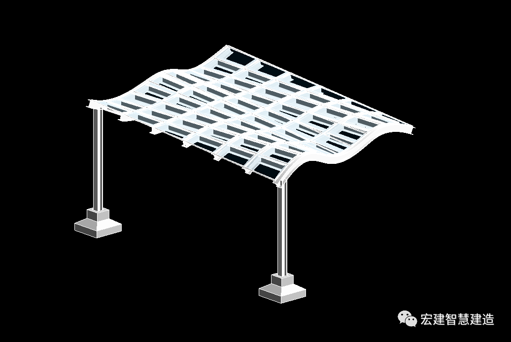 BIM技巧|Revit雨棚怎么画？如何在Revit创建异形玻璃雨棚？