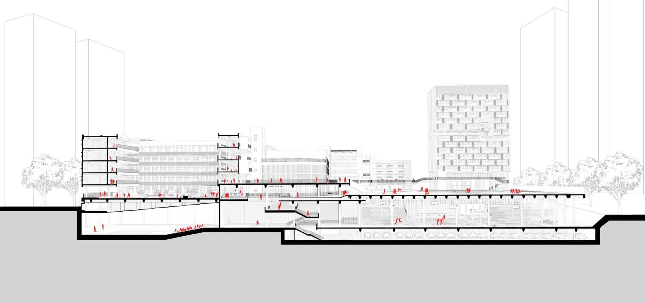 BIM建筑|链接与重塑：深圳南山麒麟中学改扩建工程 / 元本体工作室