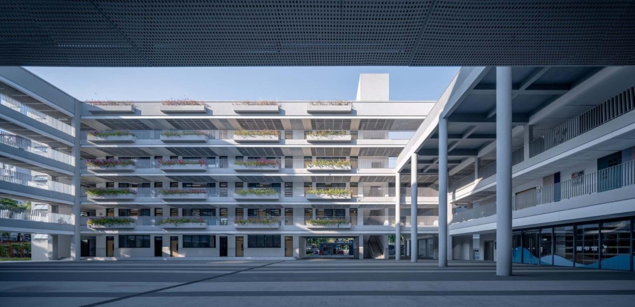BIM建筑|链接与重塑：深圳南山麒麟中学改扩建工程 / 元本体工作室