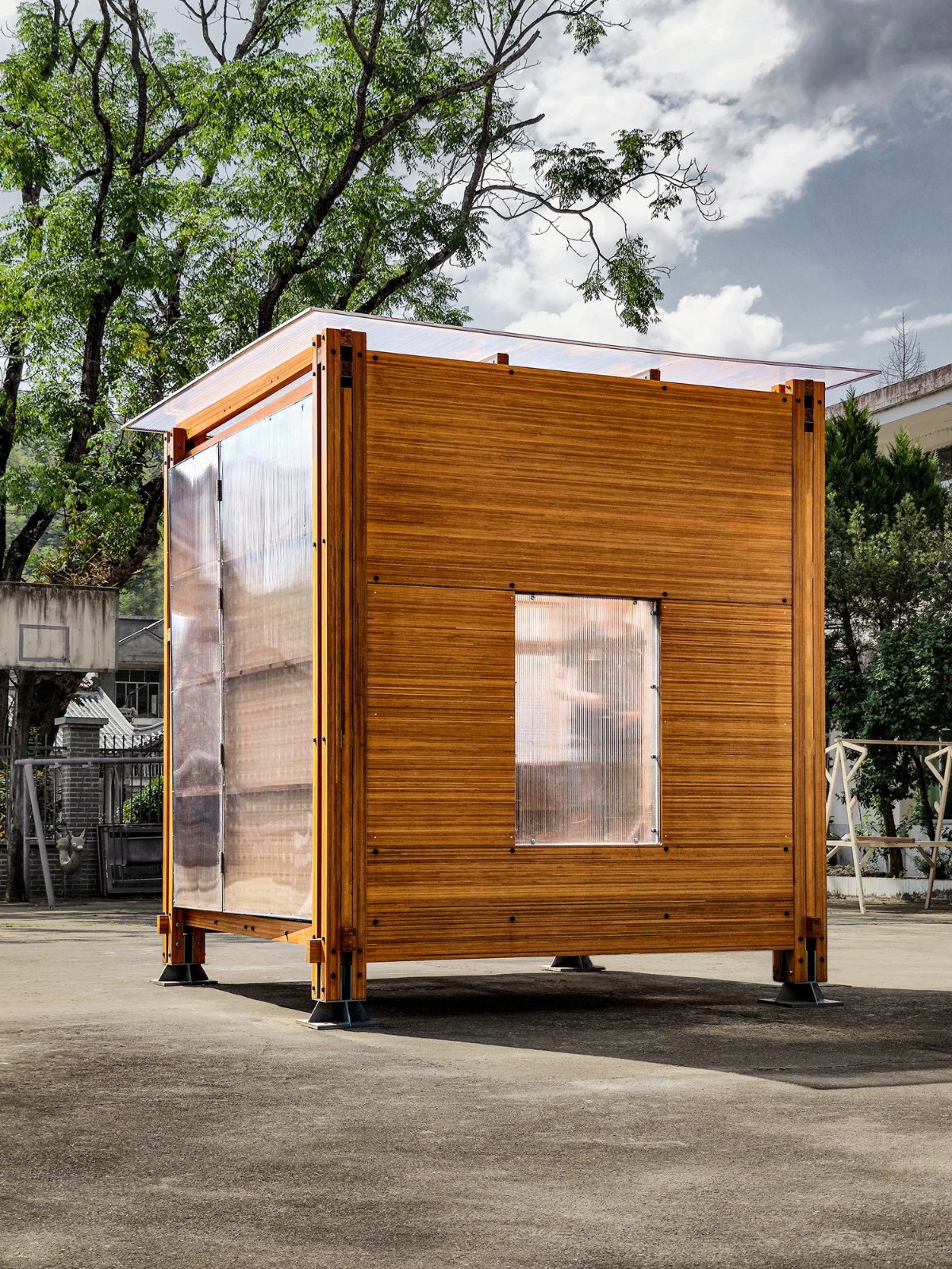 BIM建筑|乡村振兴流动工作舱——新型竹构空间装置 / 南京大学建筑与城市规划学院