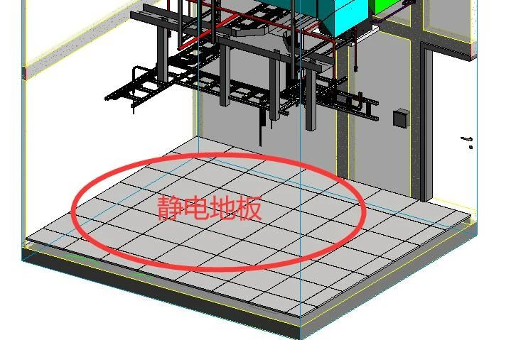 BIM技巧|Revit教程：Revit怎么画机房的静电地板玻璃面板？