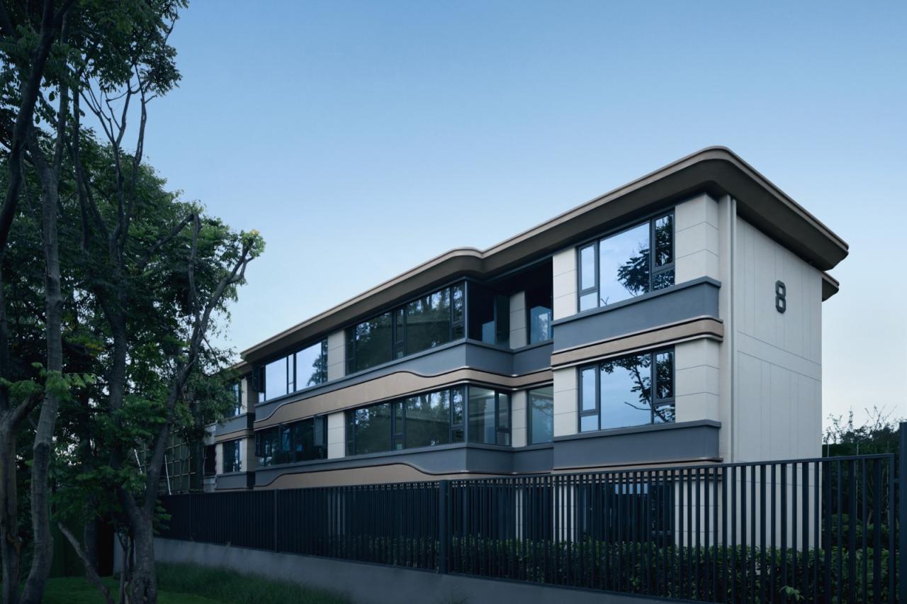 BIM建筑|漂浮艺居 舟泊烟渚：成都首开金地 • 鹭鸣北湖 / 成执设计