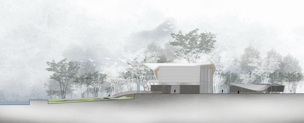 BIM建筑|漂浮艺居 舟泊烟渚：成都首开金地 • 鹭鸣北湖 / 成执设计