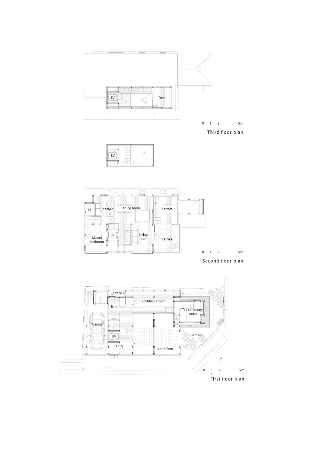 BIM建筑|屋顶相叠的下鸭之家 / 畑友洋建筑设计事务所