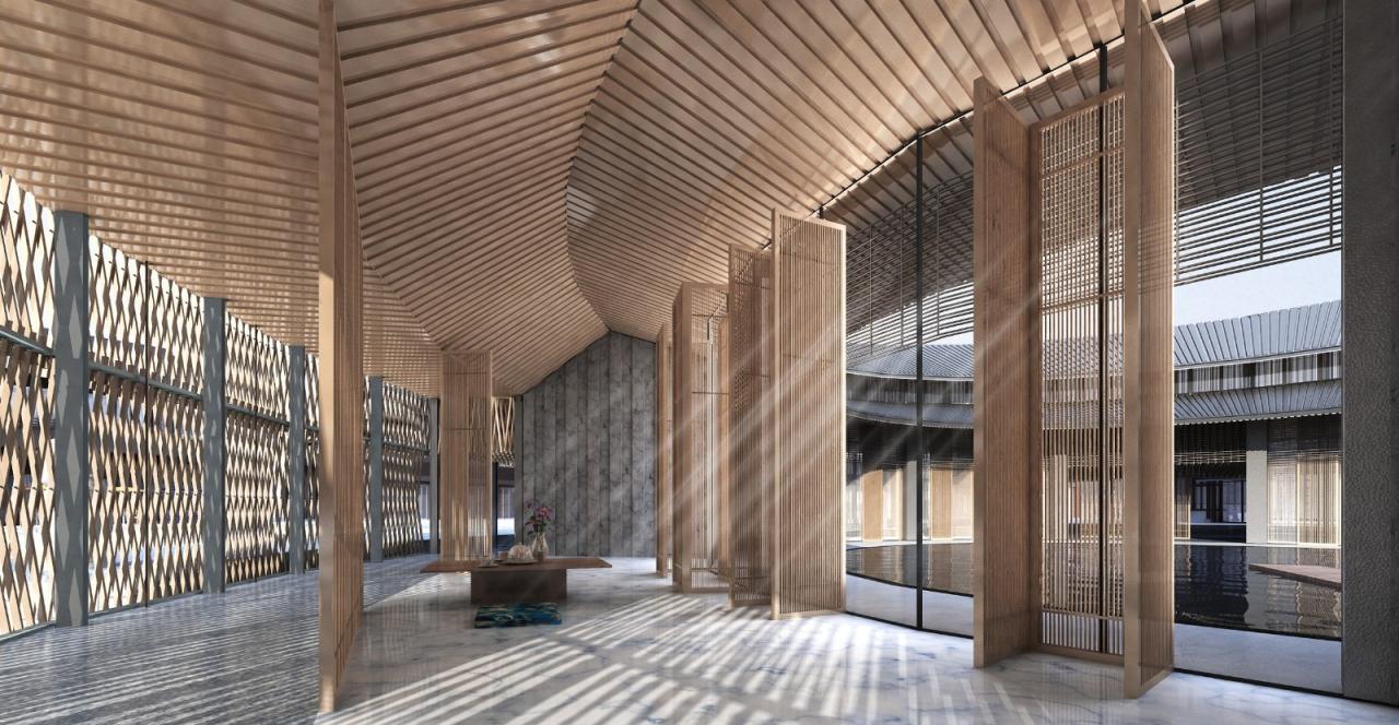 BIM建筑|生活化的轻禅设计: 靖安绿地明镜湾文旅小镇 / UA尤安设计