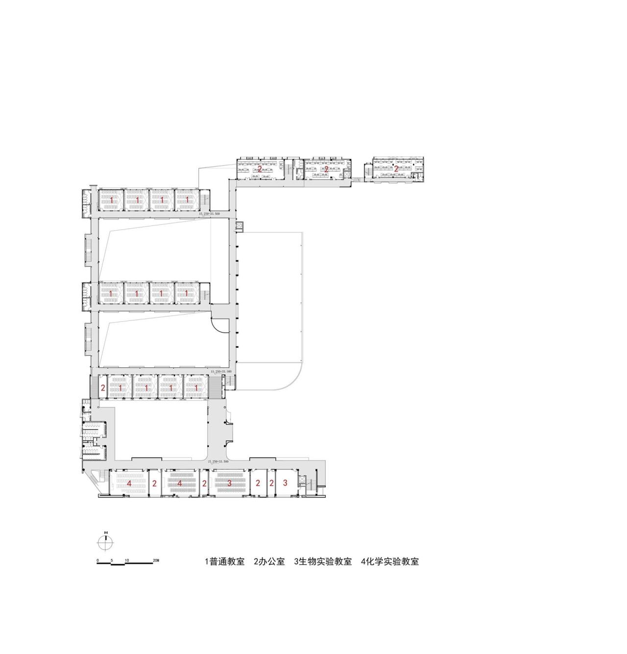 BIM建筑|链接与重塑：深圳南山麒麟中学改扩建工程 / 元本体工作室