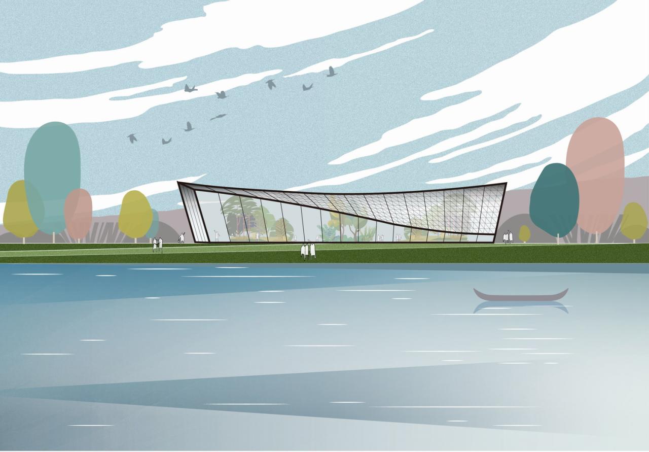 BIM建筑|优雅的变奏·南通植物园温室 / 简和工作室