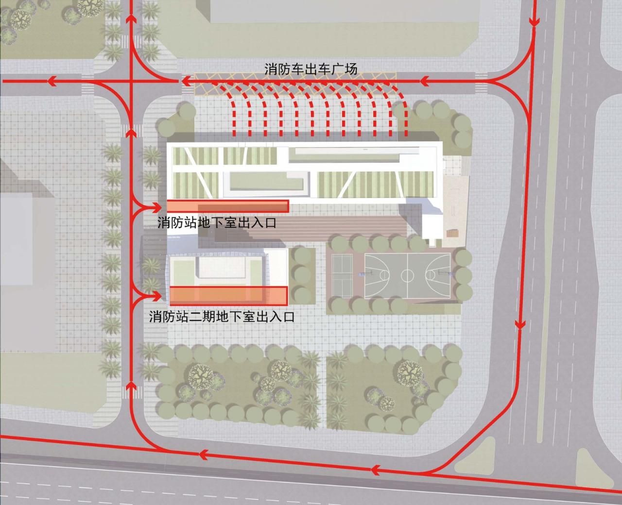 BIM建筑|深圳前海消防站 / 深圳大学建筑设计研究院有限公司“钟中+钟波涛”工作室