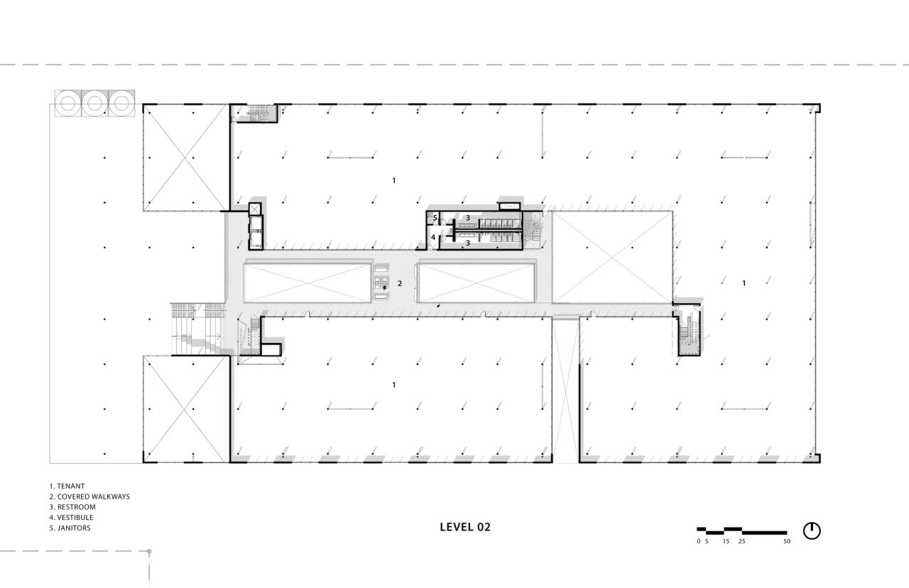 BIM建筑|Fifth + Tillery 办公大楼 / Gensler