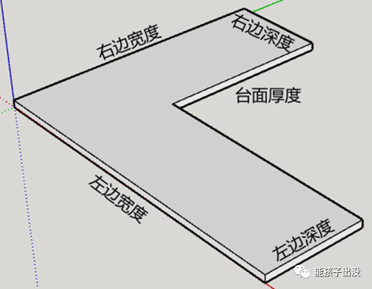 BIM问答|SketchUp动态组件制作教程：SketchUp制作异型台面动态组件