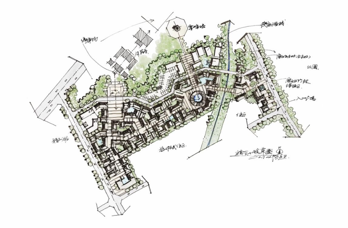 BIM建筑|生活化的轻禅设计: 靖安绿地明镜湾文旅小镇 / UA尤安设计