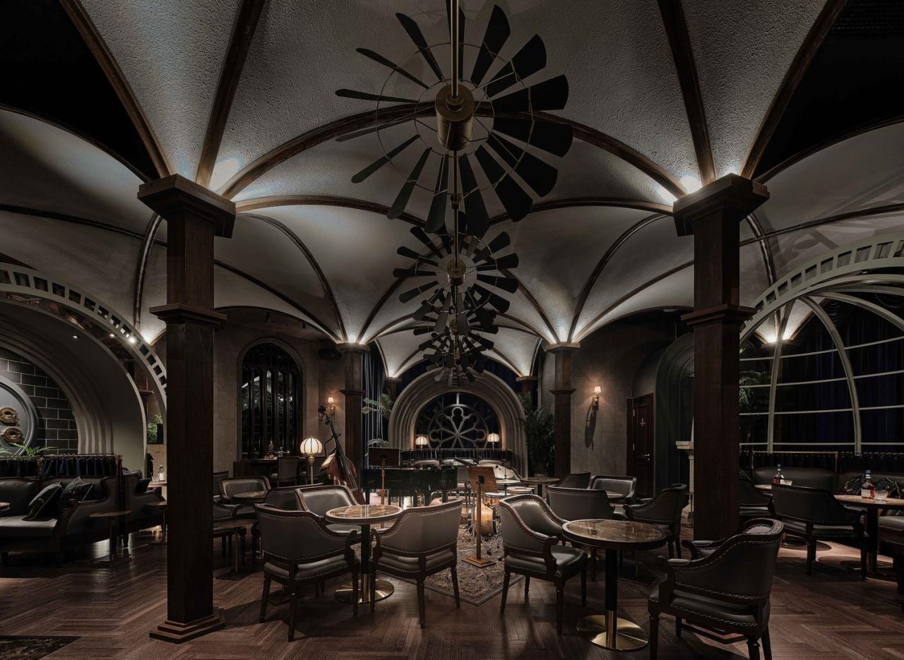 BIM建筑|酒吧：古典峰端的欢乐时光 / TRIOSTUDIO三厘社