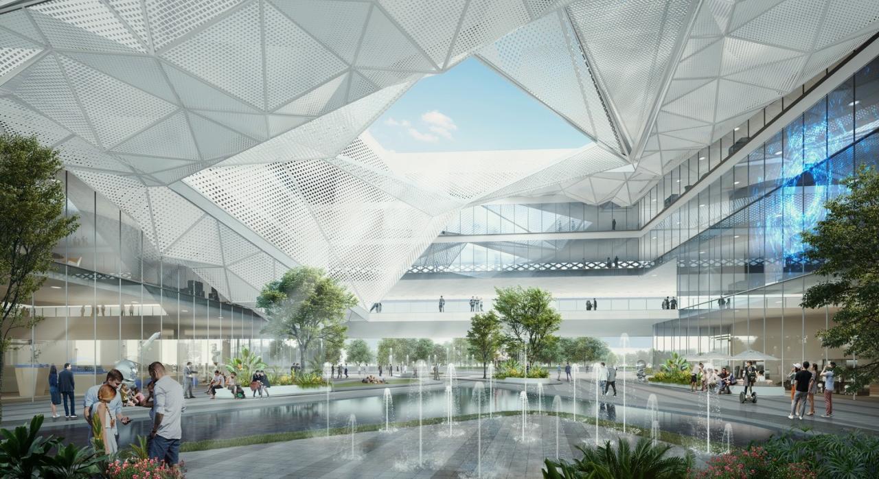 BIM建筑|扬帆起航 · 南京江心洲生态科技产业园 / 简和建筑