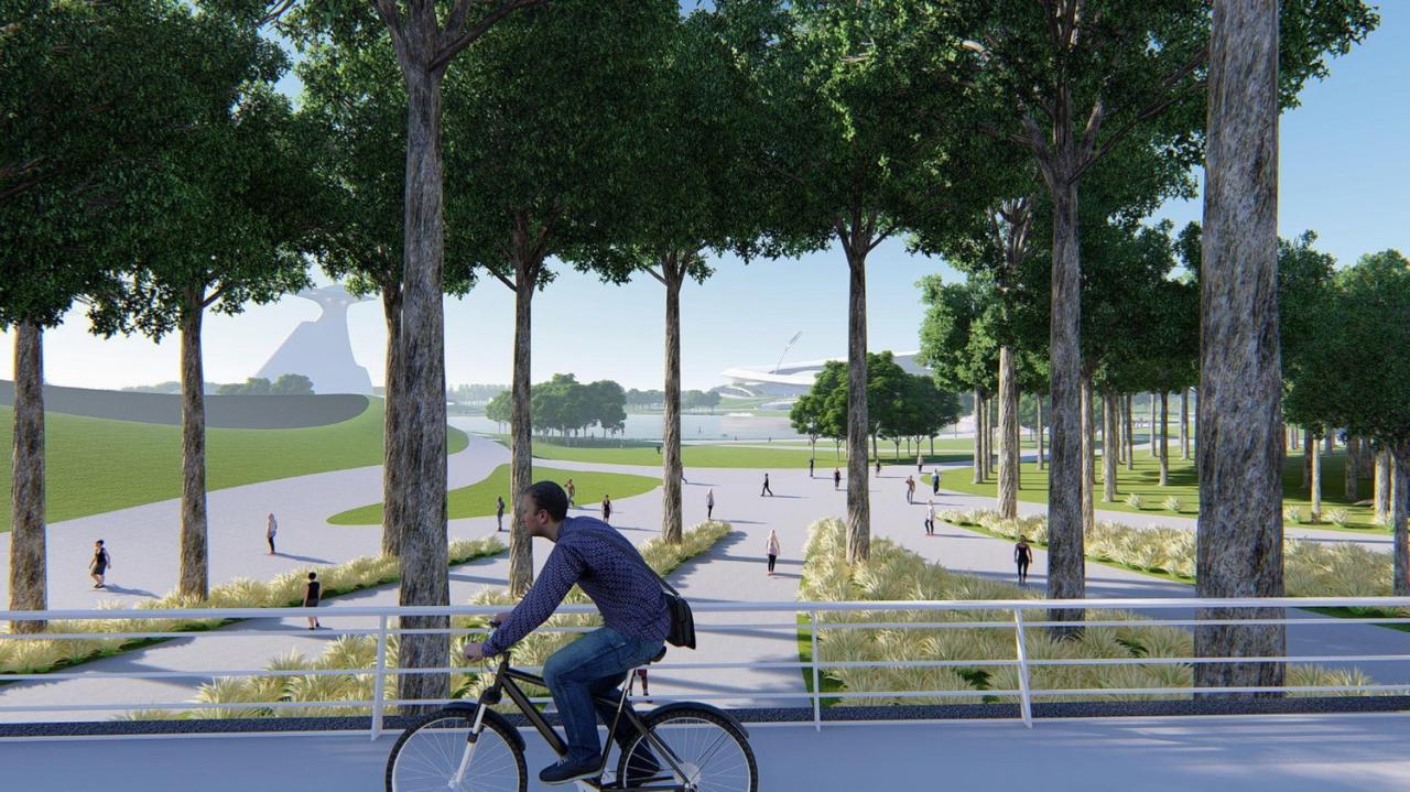 BIM建筑|全球最大覆土建筑群设计：“消失的体育场”/ MAD马岩松