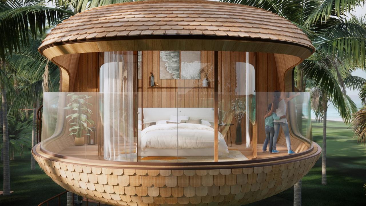 BIM建筑|丛林树屋：在加勒比海边做一场满是棕榈叶的梦 / 繁星建筑工作室