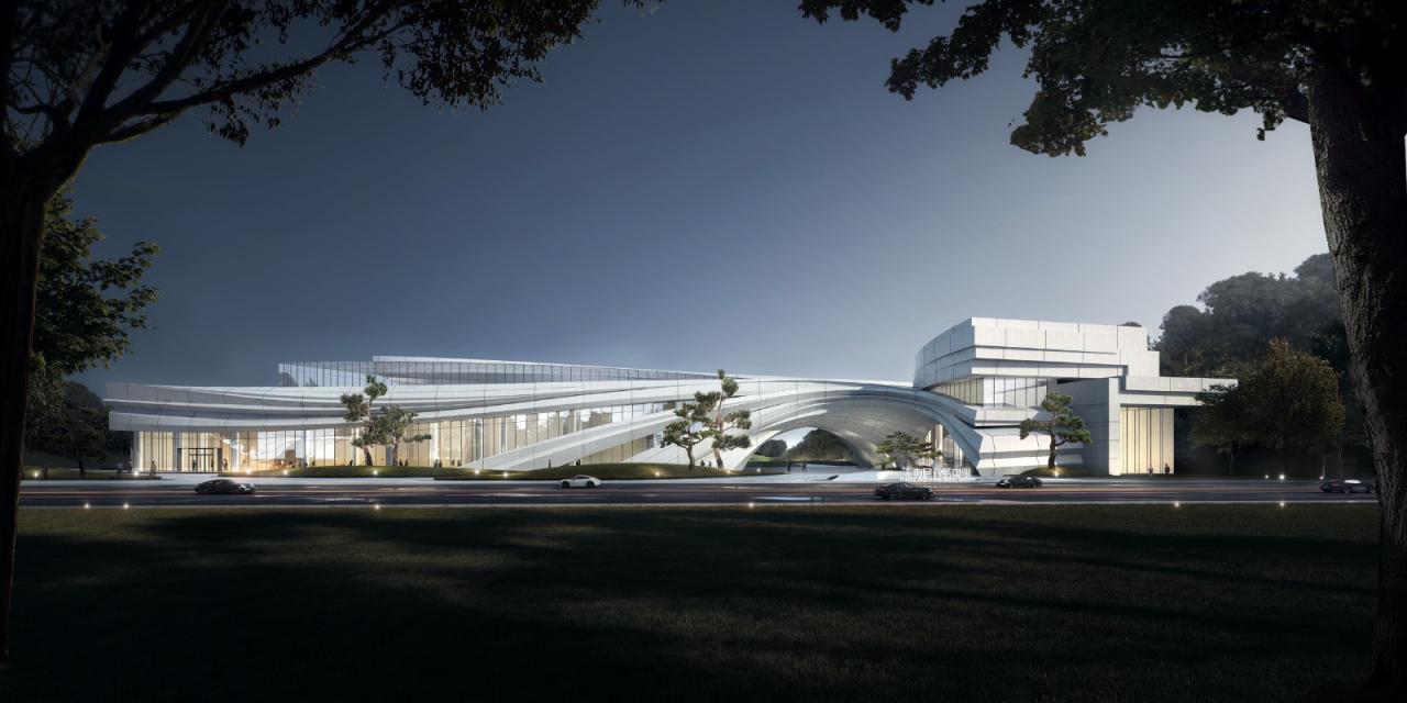 BIM建筑|建筑融于自然：眉山东部新城三中心一基地 / 大陆建筑设计