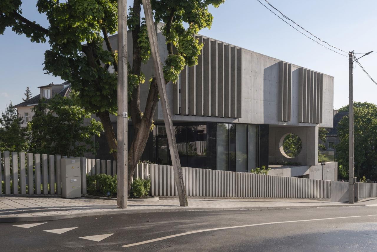 BIM建筑|现代主义混凝土住宅，考纳斯之家 / Architectural Bureau G.Natkevicius & Partners