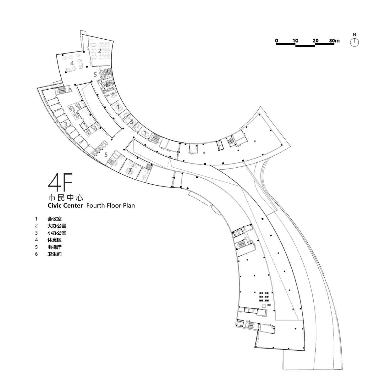 BIM建筑|建筑融于自然：眉山东部新城三中心一基地 / 大陆建筑设计