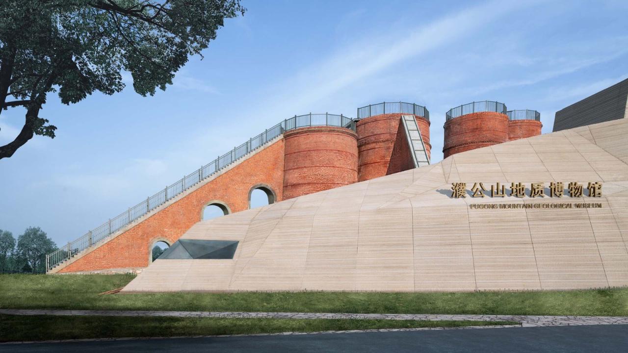 BIM建筑|濮公山地质（石灰矿）博物馆 / 华中科技大学建筑与城市规划学院李保峰教授工作室