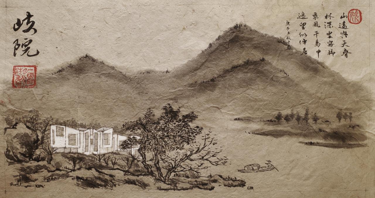 BIM建筑|岐院：山川 · 素屋 · 窗，千岛湖 / 平介设计