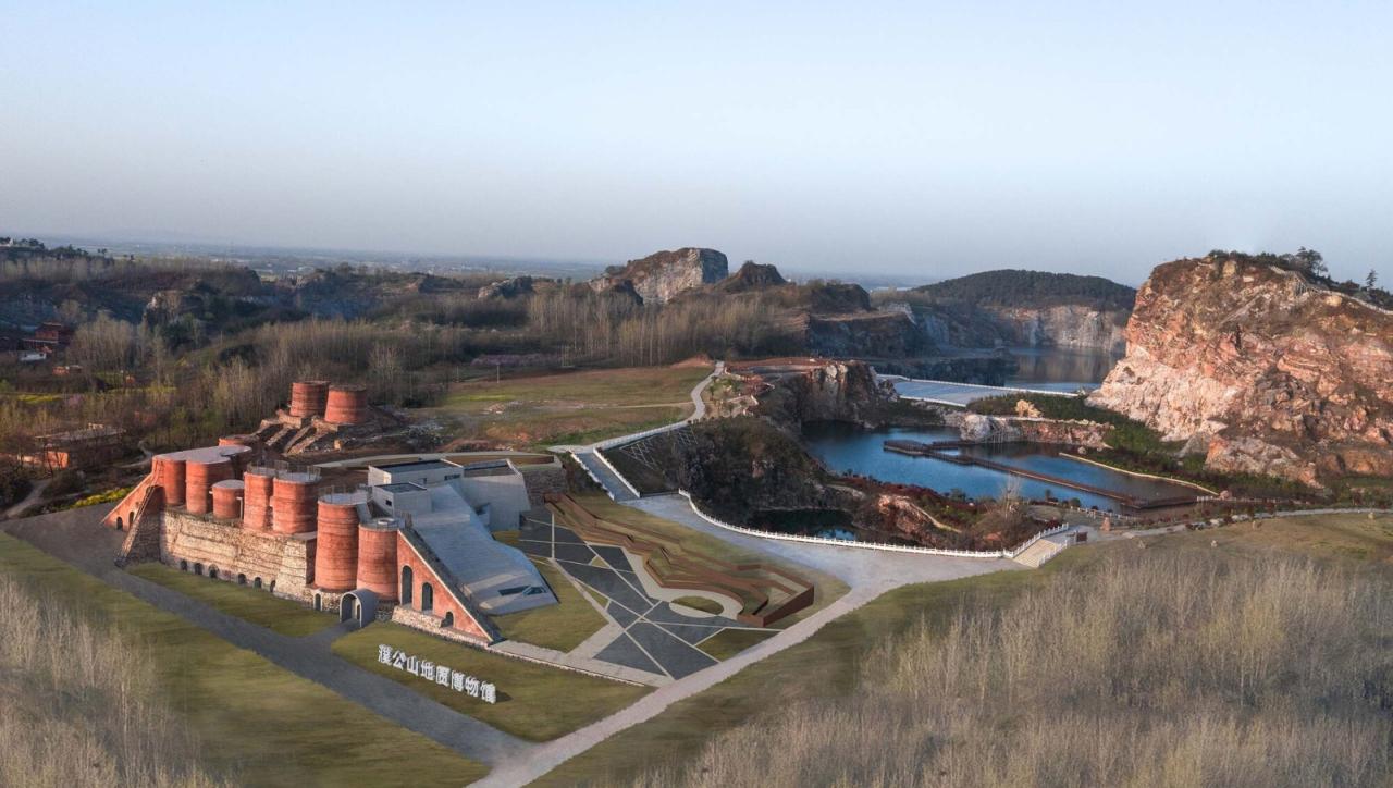 BIM建筑|濮公山地质（石灰矿）博物馆 / 华中科技大学建筑与城市规划学院李保峰教授工作室