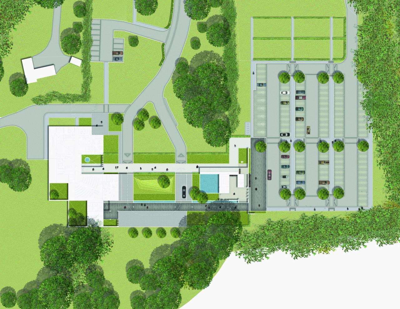 BIM建筑|吉尔福德火葬馆 / Haverstock