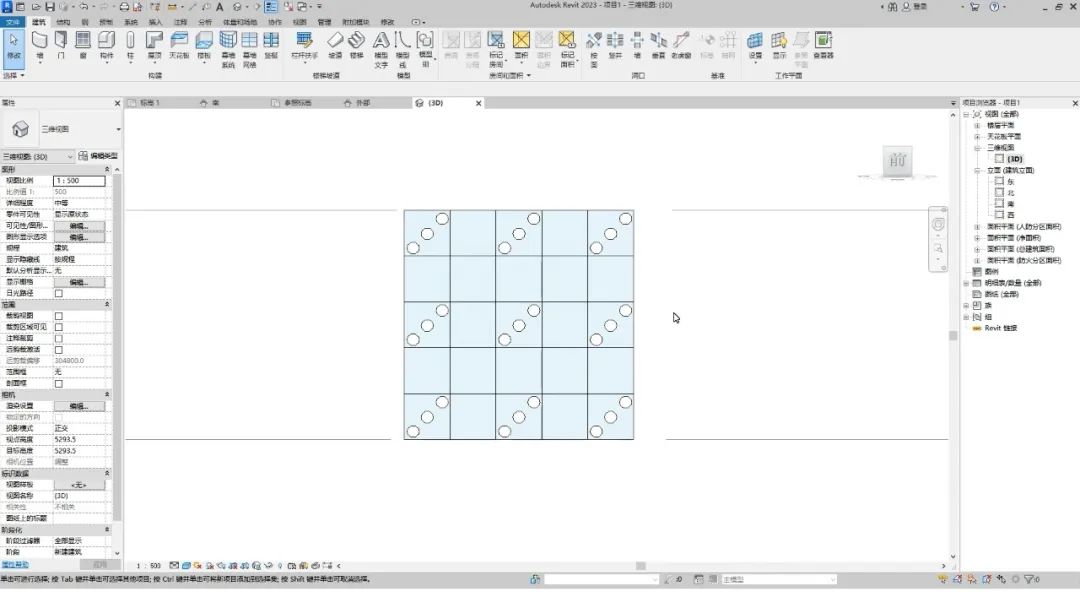 BIM技巧|Revit如何绘制并替换异形幕墙嵌板？两步就能搞定！
