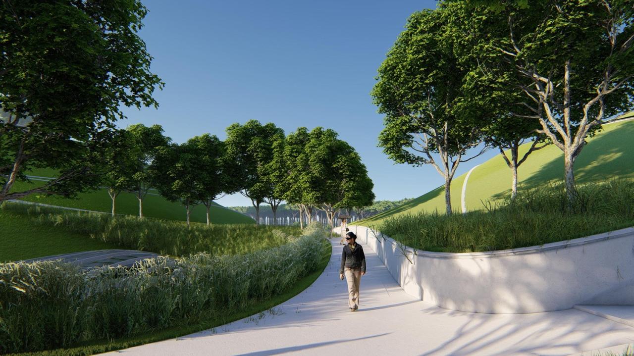 BIM建筑|全球最大覆土建筑群设计：“消失的体育场”/ MAD马岩松