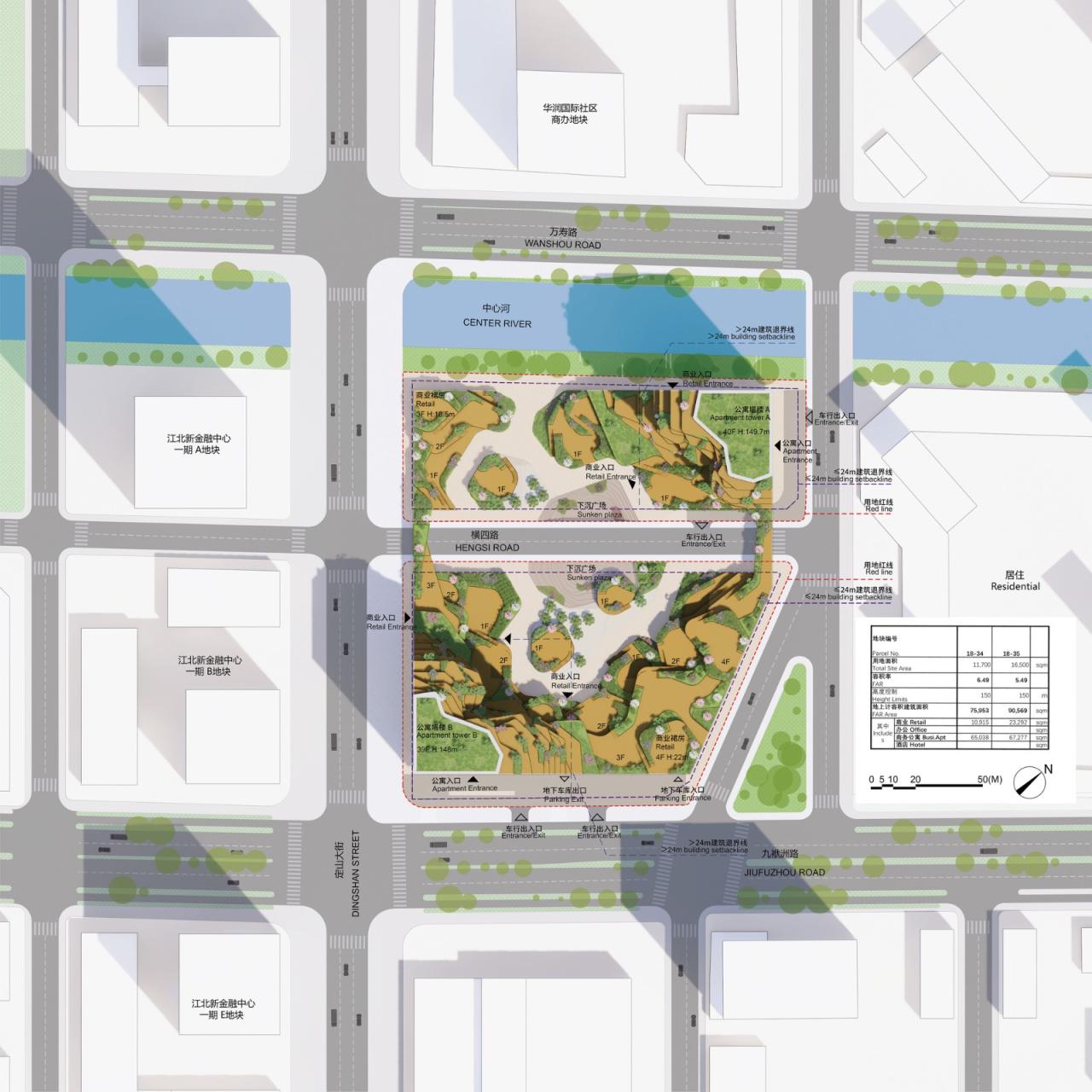 BIM建筑|高空峡谷：南京绿洲大厦 / MVRDV 中标