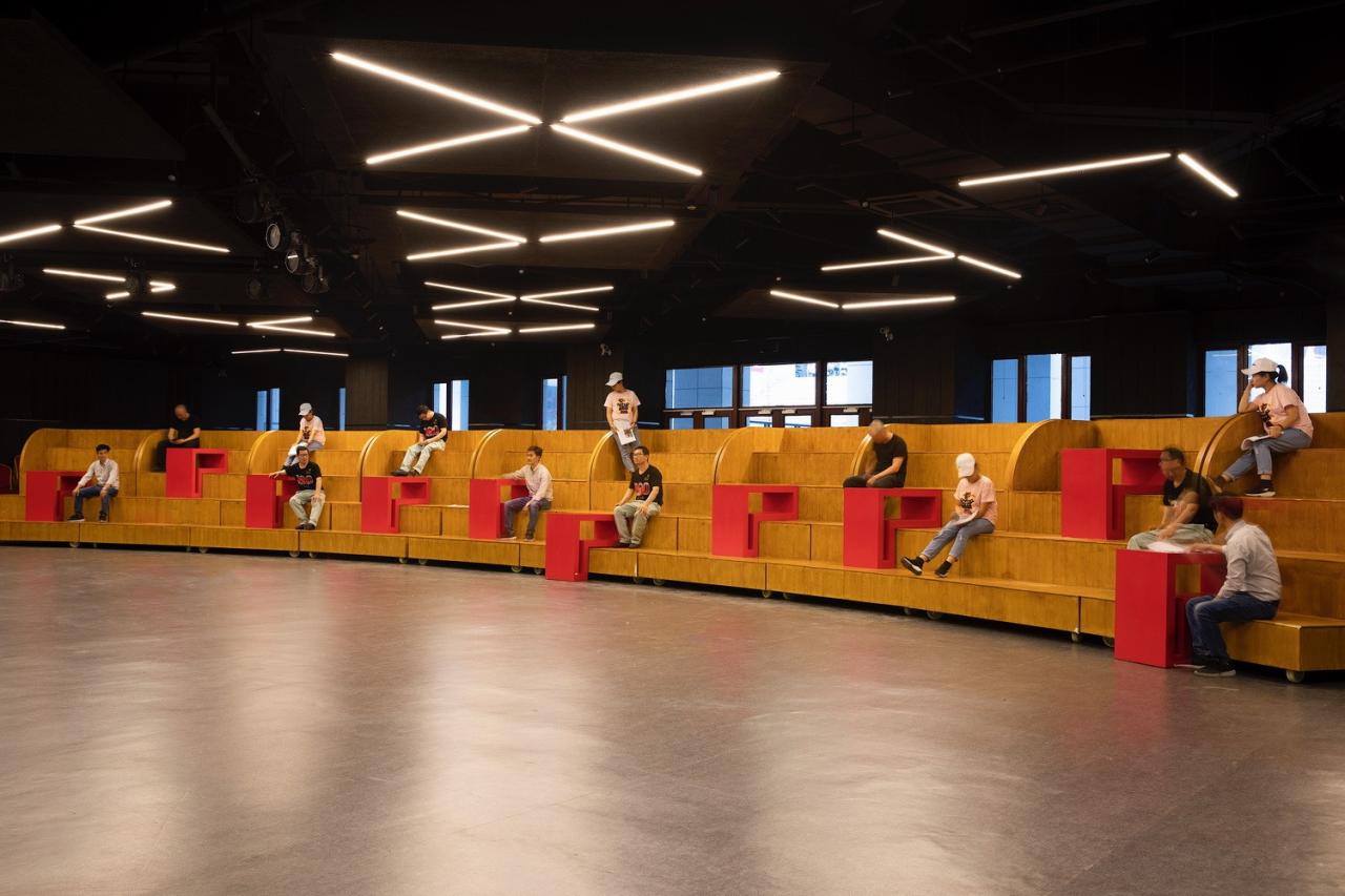 BIM建筑|细胞与构件：北京大学新太阳小剧场看台装置 / 扉建筑 FEI Architects