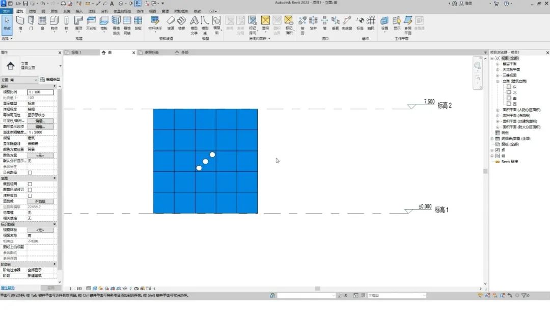 BIM技巧|Revit如何绘制并替换异形幕墙嵌板？两步就能搞定！
