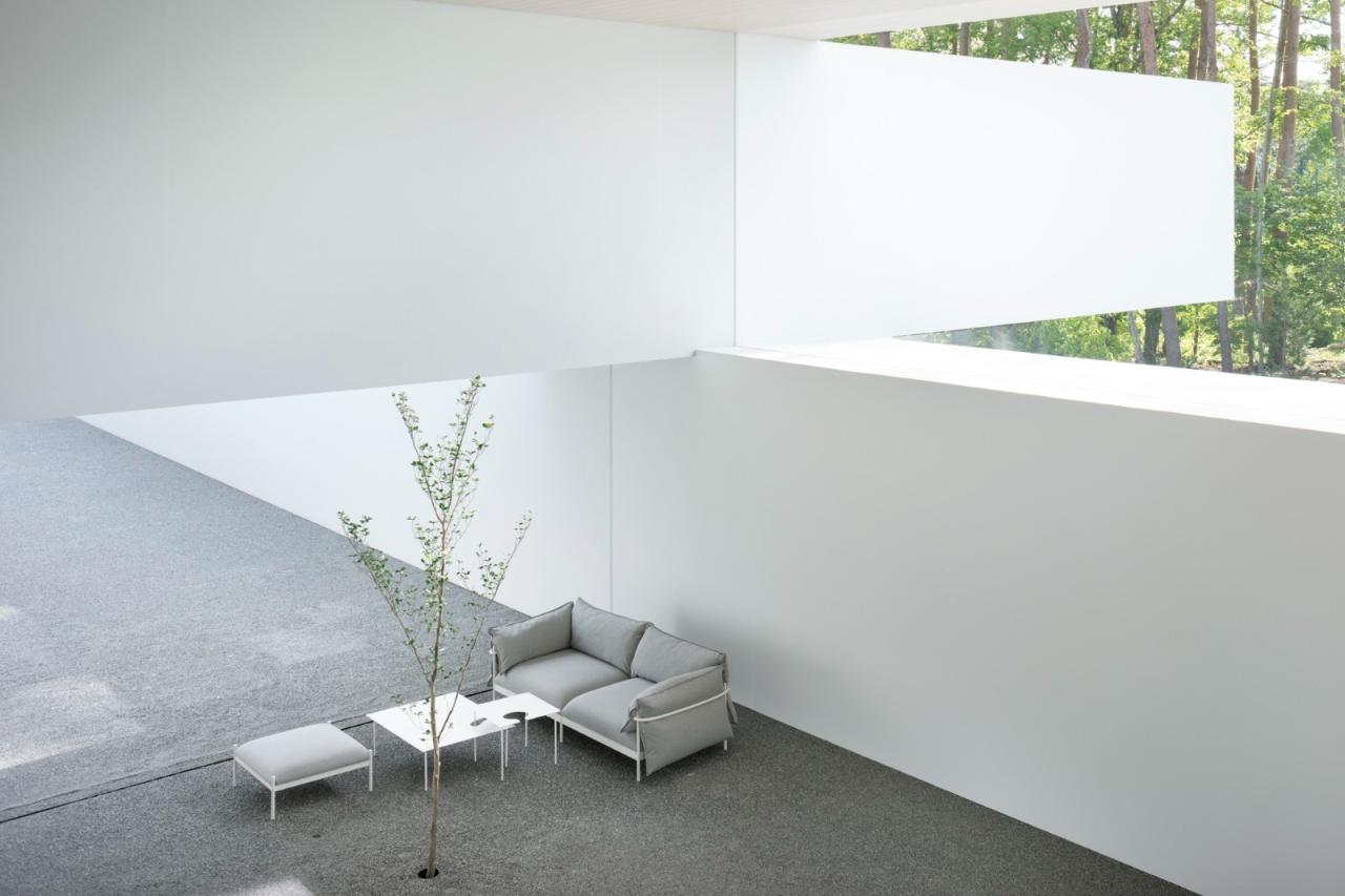 BIM建筑|日本长野极简酒店 Culvert，预制混凝土隧道 / nendo