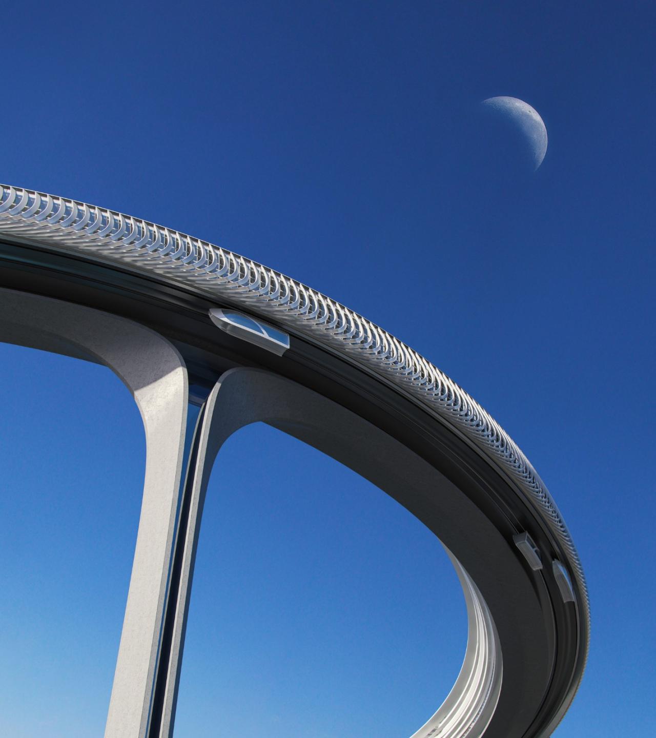 BIM建筑|都市中心环：绕世界最高摩天楼一圈 / ZNera Space