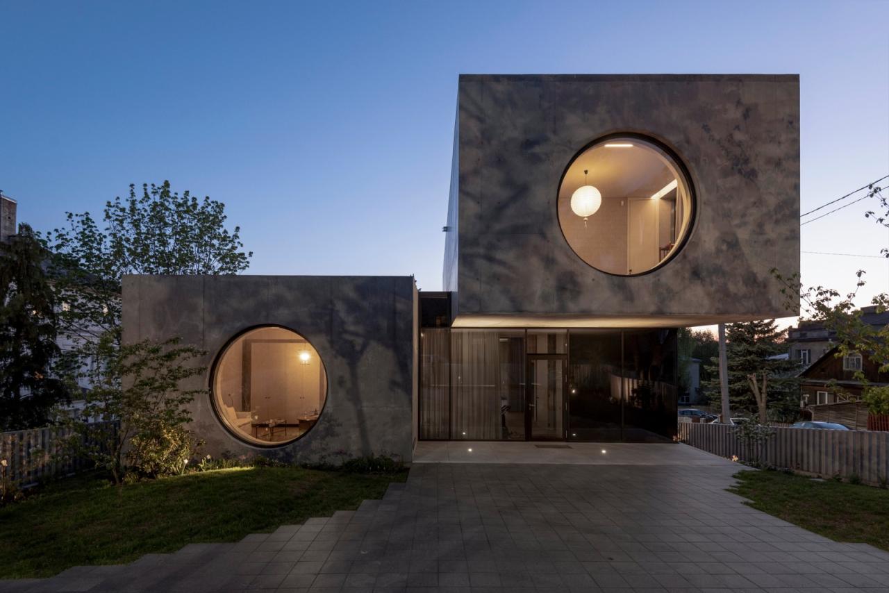 BIM建筑|现代主义混凝土住宅，考纳斯之家 / Architectural Bureau G.Natkevicius & Partners