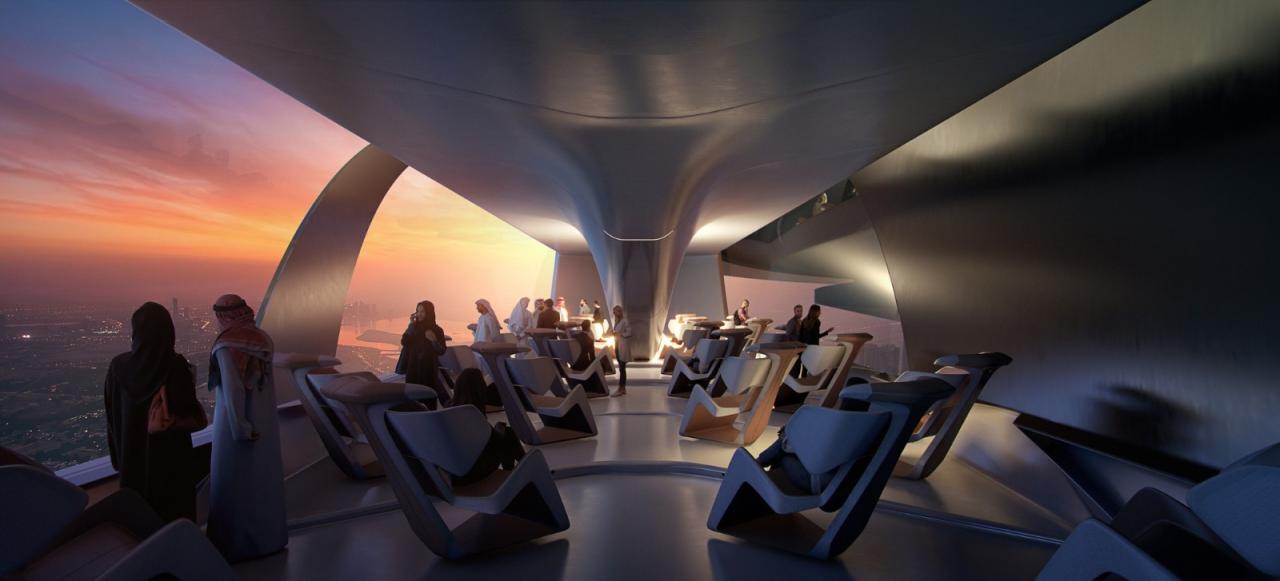 BIM建筑|都市中心环：绕世界最高摩天楼一圈 / ZNera Space