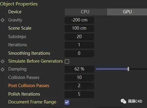 BIM问答|C4D布料解算怎么做？C4D R26布料解算参数设置