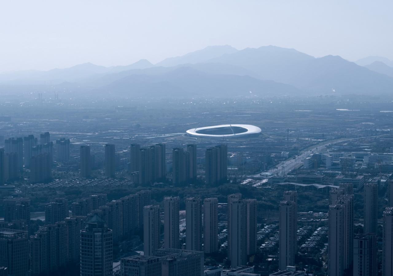 BIM建筑|全球最大覆土建筑群设计：“消失的体育场”/ MAD马岩松