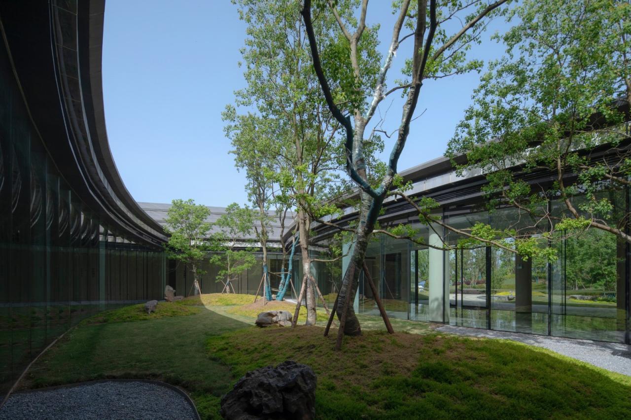 BIM建筑|建筑融于自然：眉山东部新城三中心一基地 / 大陆建筑设计