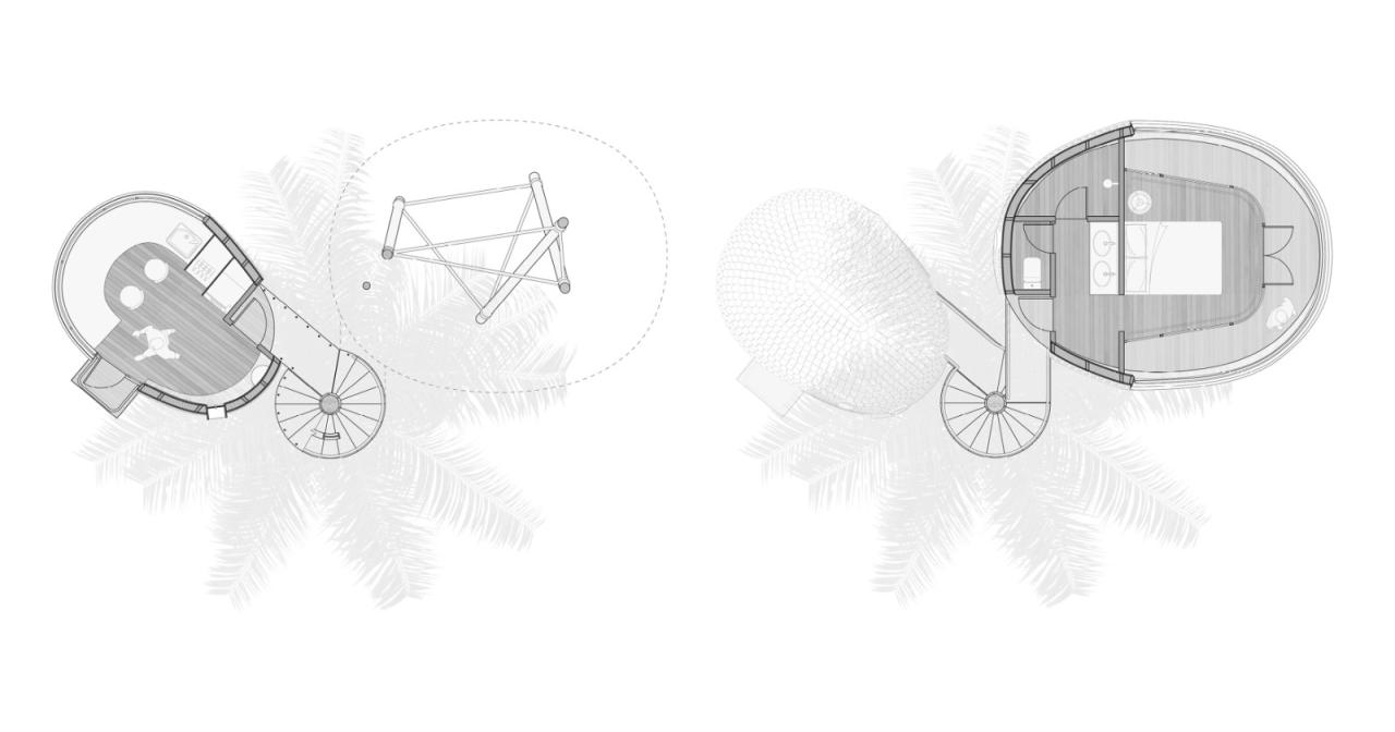 BIM建筑|丛林树屋：在加勒比海边做一场满是棕榈叶的梦 / 繁星建筑工作室