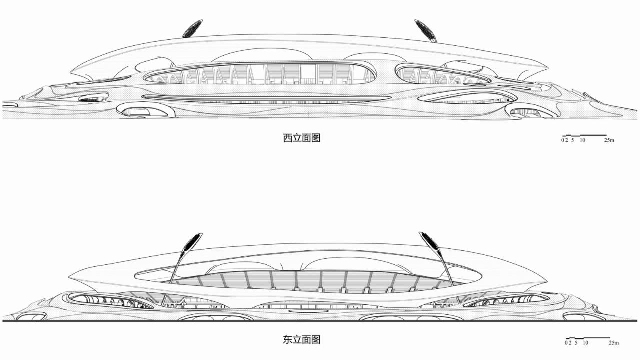 BIM建筑|全球最大覆土建筑群设计：“消失的体育场”/ MAD马岩松