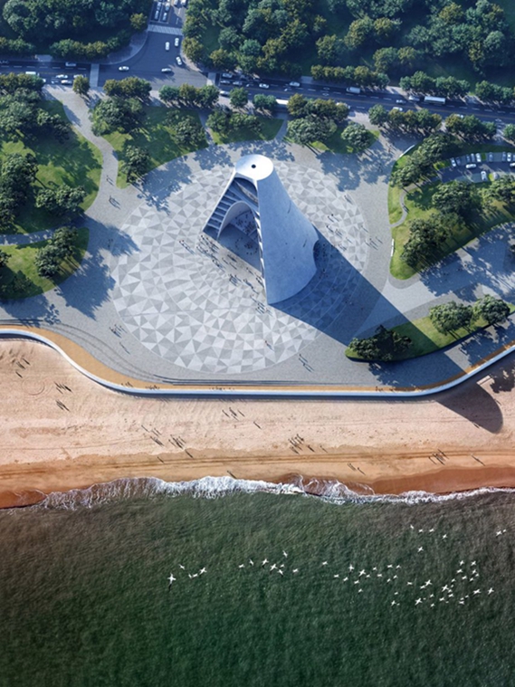 BIM建筑|开放建筑工作室展示“太阳塔”设计