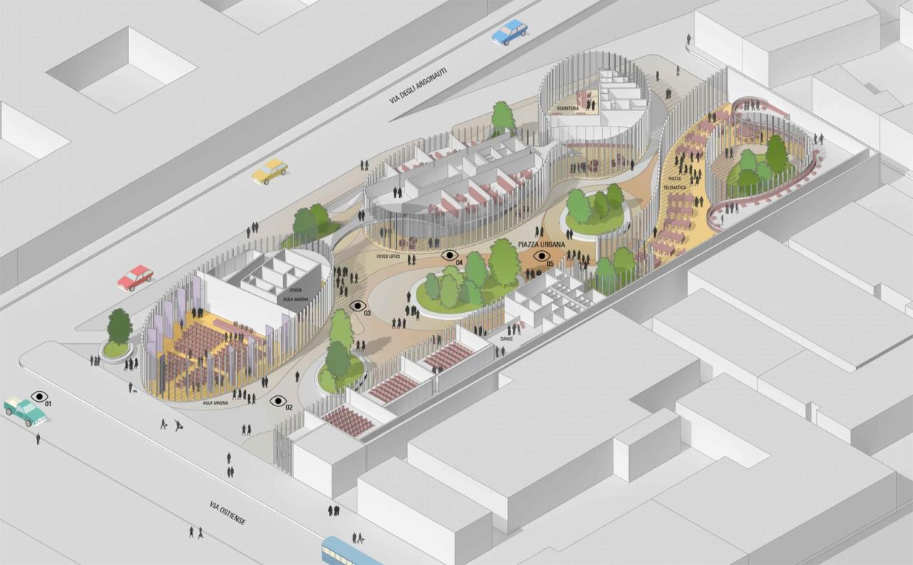 BIM建筑|工业区变身绿色校园：罗马第三大学新总部 / MCA建筑事务所