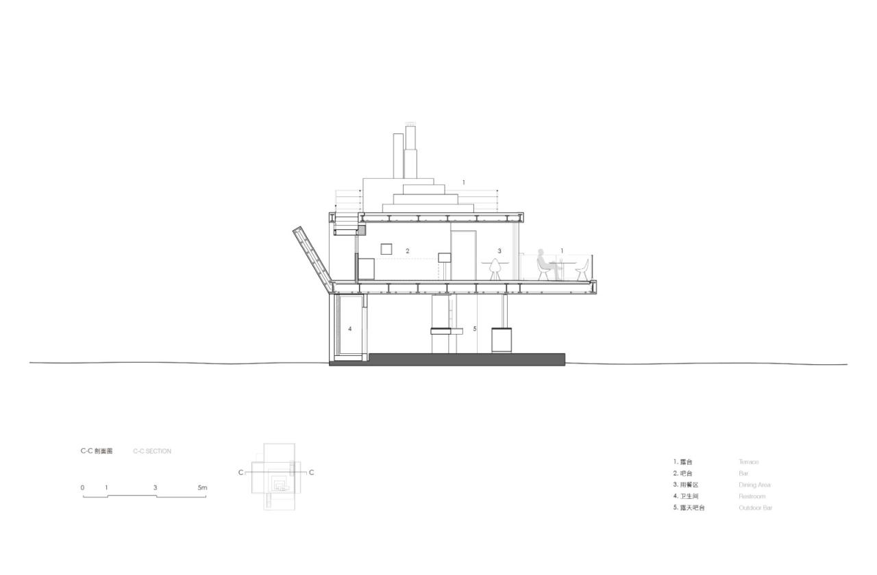 BIM建筑|海边浮亭 / 迹·建筑事务所（TAO）