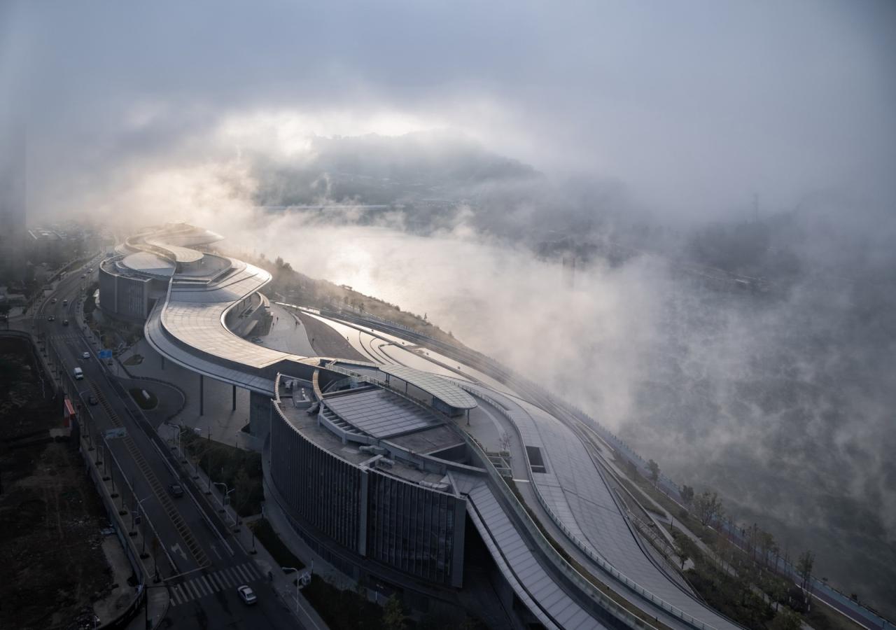 BIM建筑|建德市文化综合体：对话山水的市民空间 / goa作品