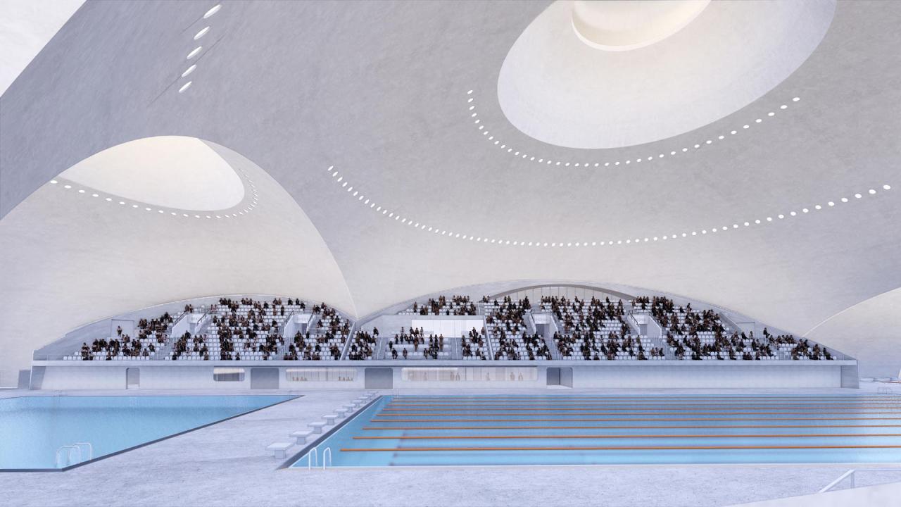 BIM建筑|全球最大覆土建筑群设计：“消失的体育场”/ MAD马岩松