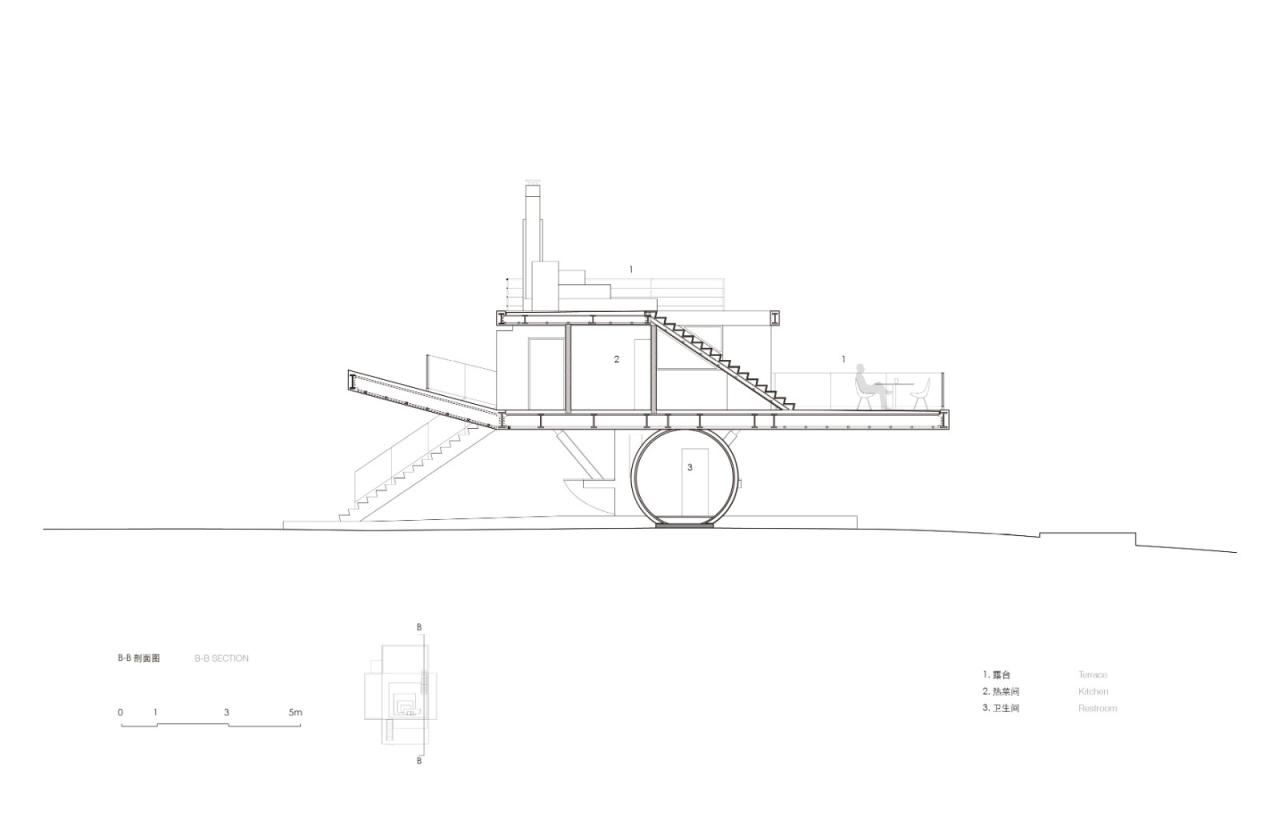 BIM建筑|海边浮亭 / 迹·建筑事务所（TAO）